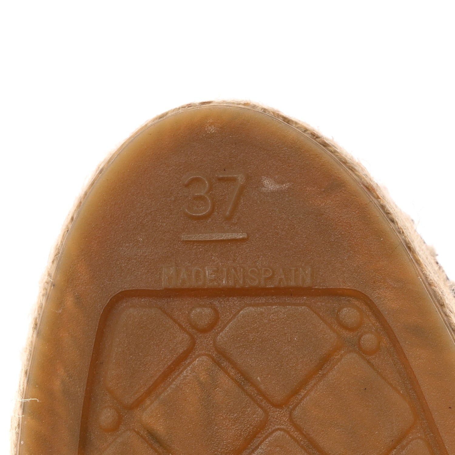 Chanel Iridescent Goatskin Patent CC Espadrille Mules 37 Black 8 of 15