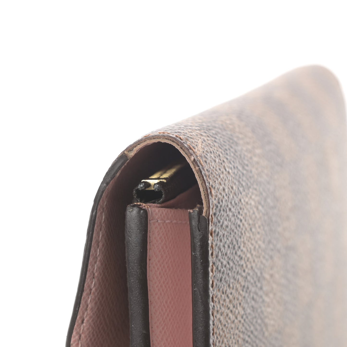Damier Ebene Emilie Wallet Rose Ballerine