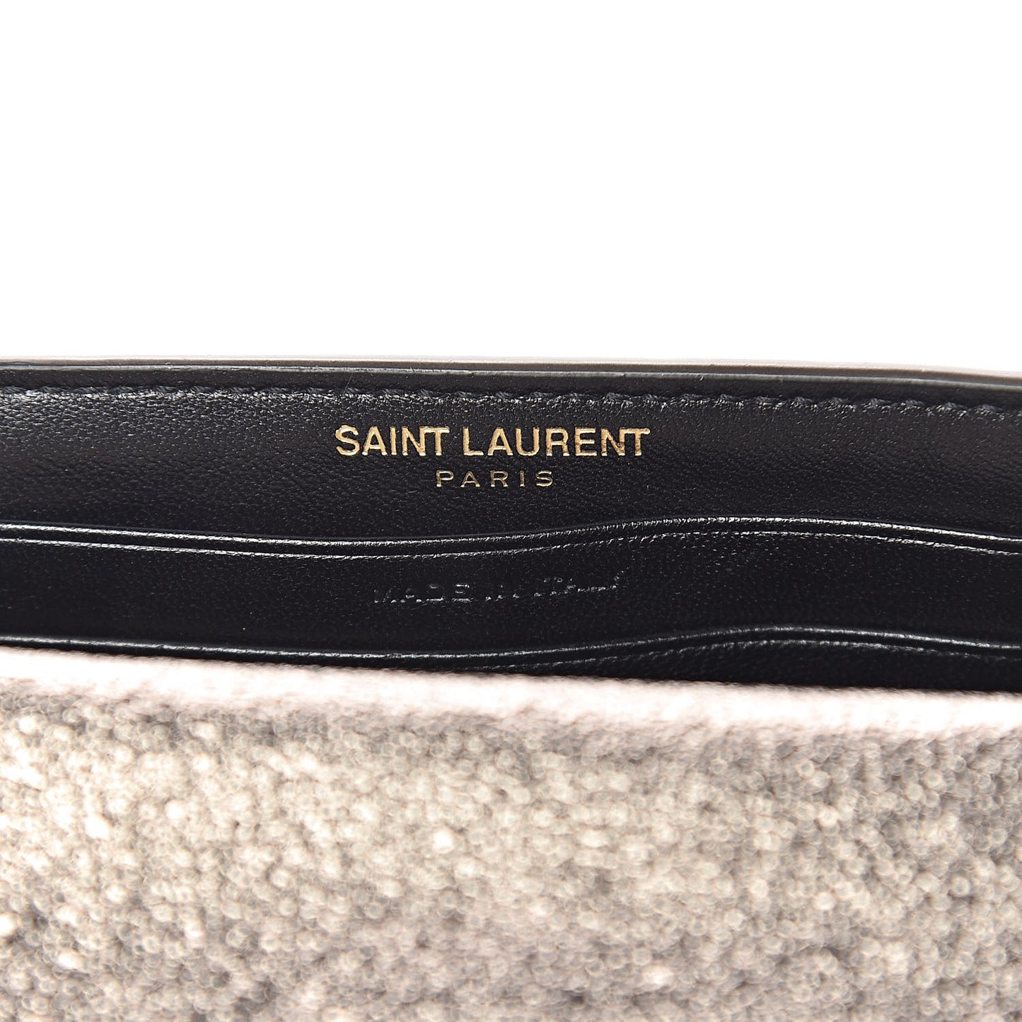 Grained Metallic Calfskin Small Monogram Envelope Wallet Bronze