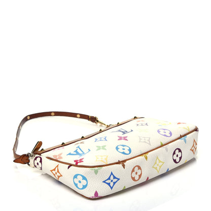 Louis Vuitton Monogram Multicolor Pochette Accessories White 4 of 10