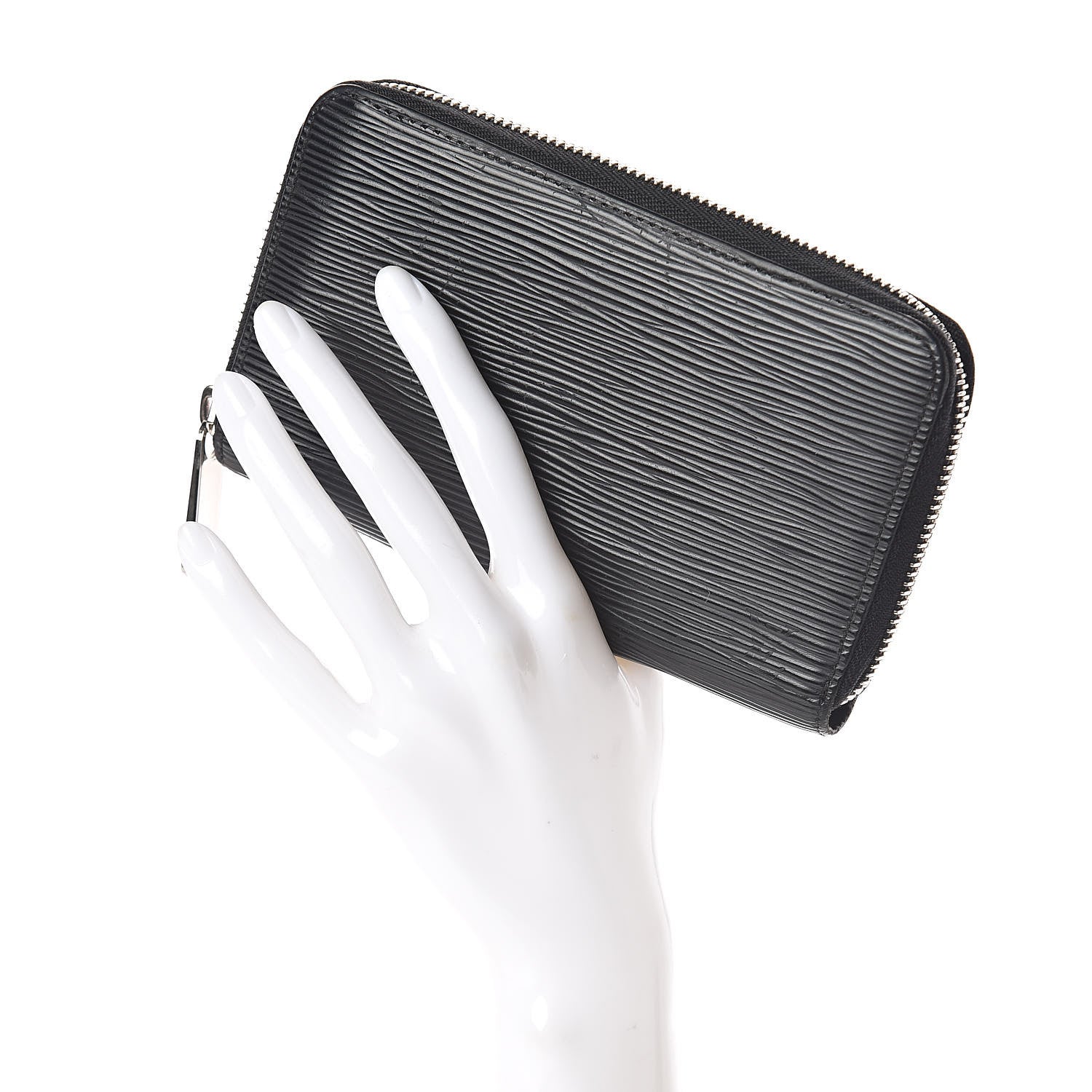 Louis Vuitton Epi Zippy Compact Wallet Black 2 of 9