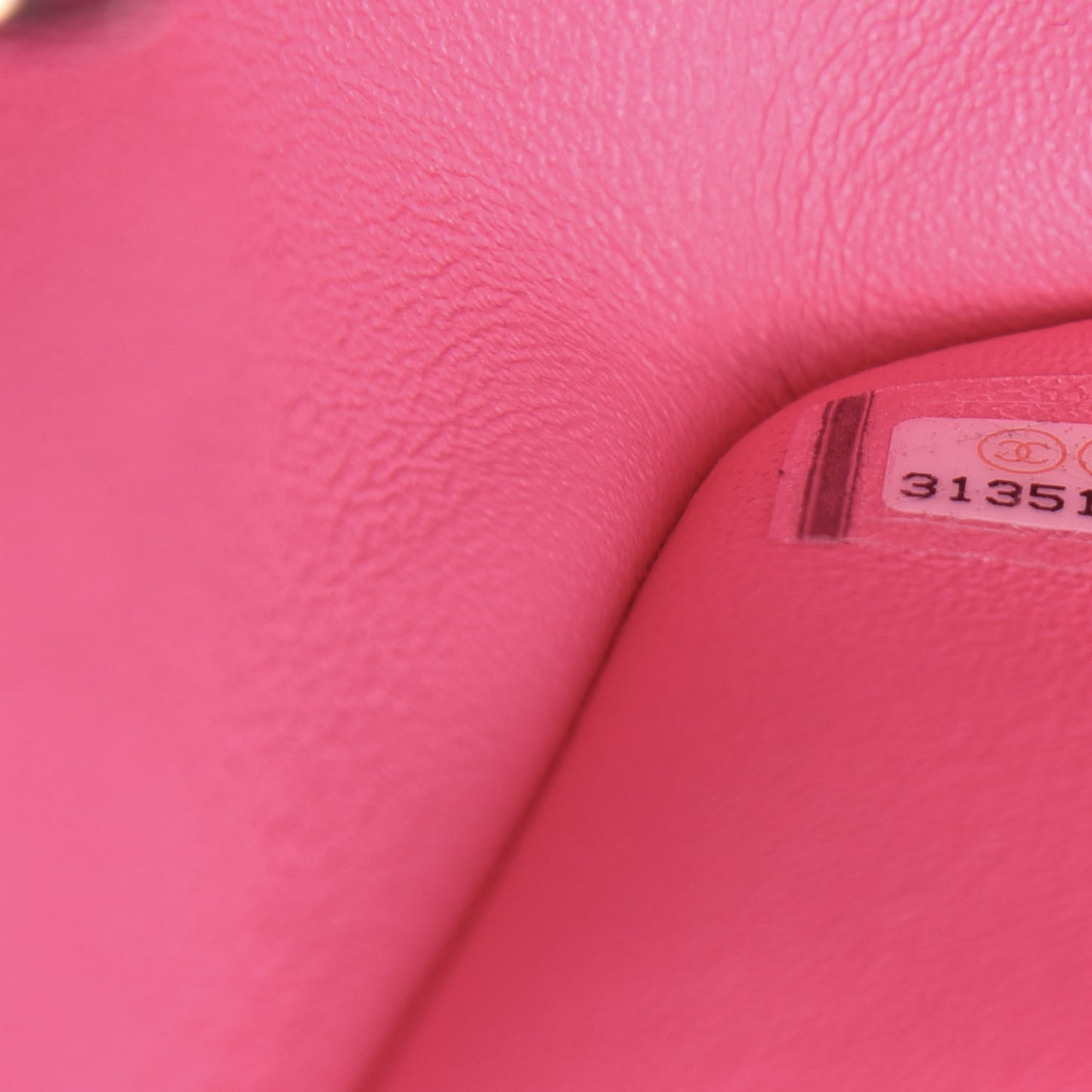 Lambskin Quilted Mini Rectangular Flap Pink