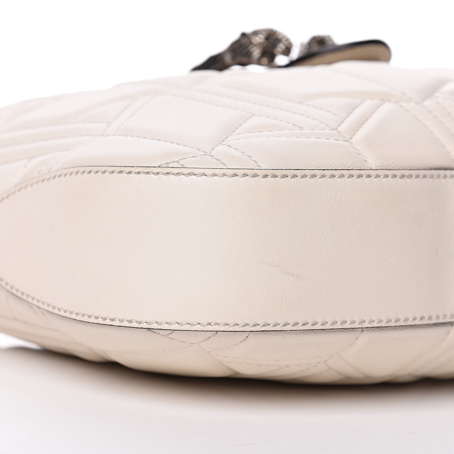 Gucci Calfskin Web Quilted Small Dionysus Hobo White 9 of 11
