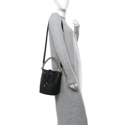 Marc Jacobs Grained Calfskin Mini The Bucket Bag Black 2 of 10