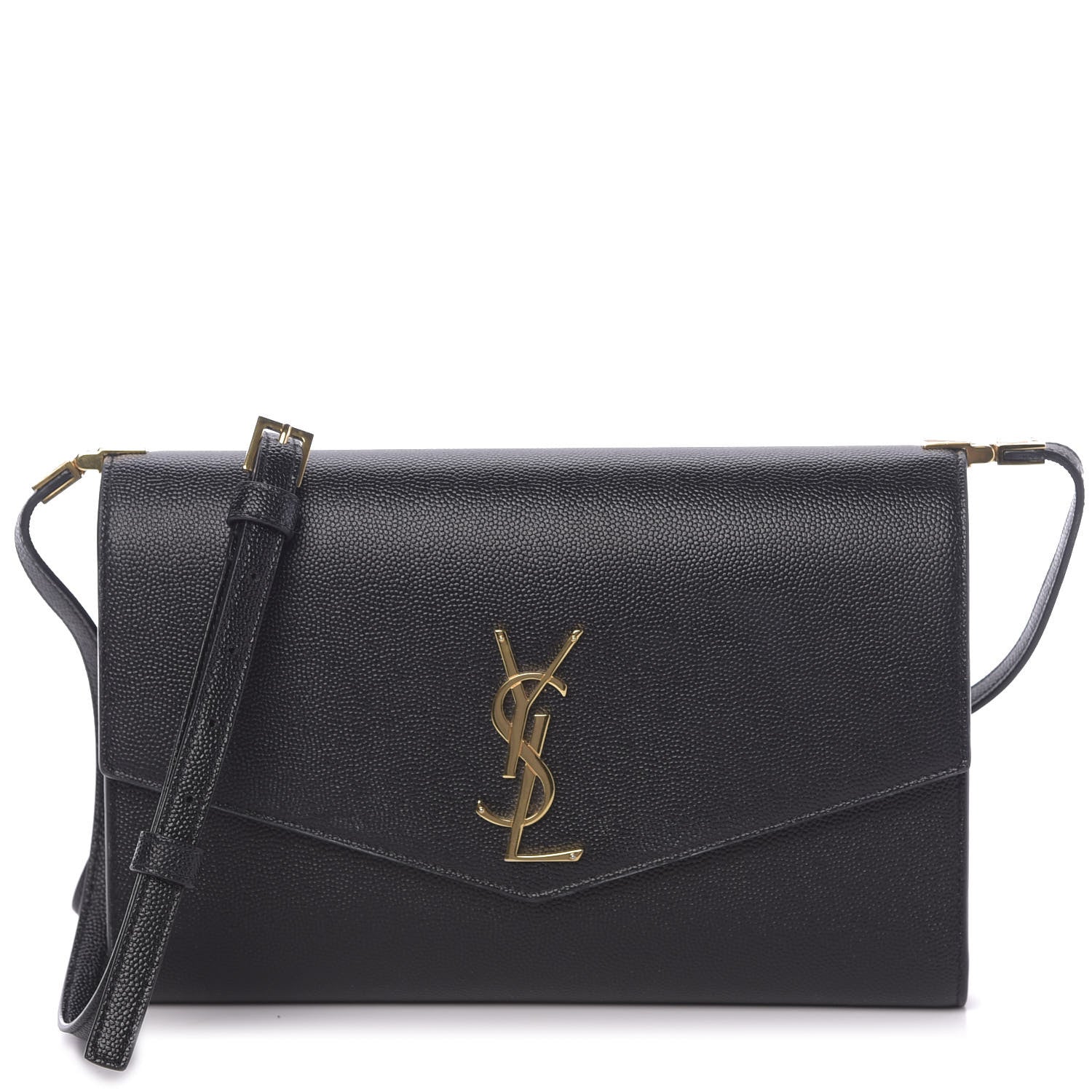 Saint Laurent Grain De Poudre Mini Uptown Crossbody Bag Black 1 of 13