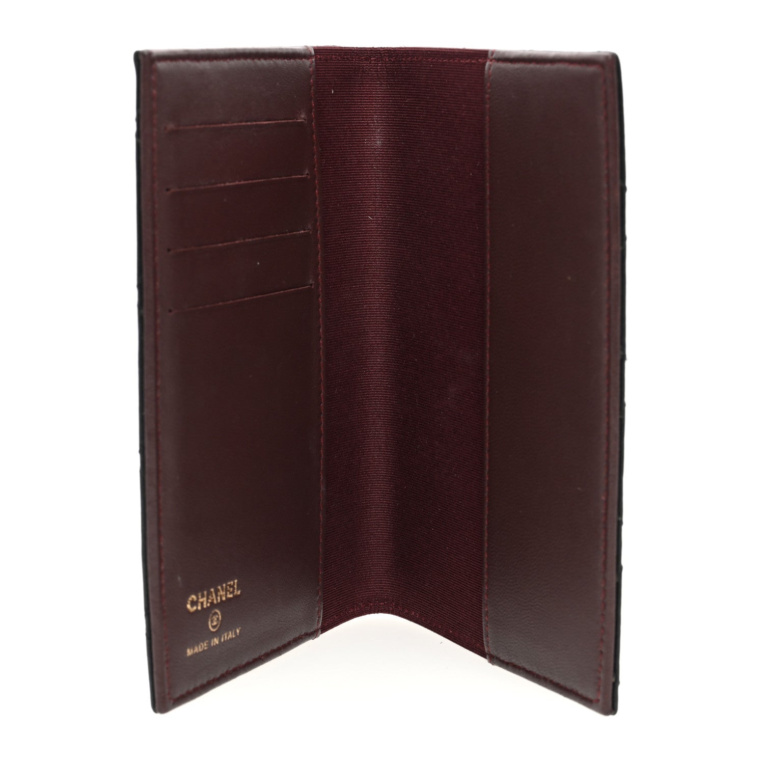 Chanel Lambskin Quilted Passport Holder Black 5 of 7