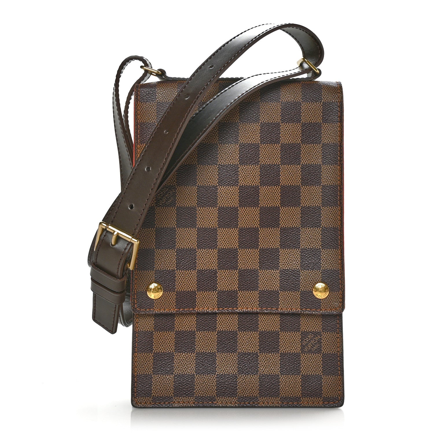 Louis Vuitton Damier Ebene Portobello Travel Shoulder Bag 1 of 9