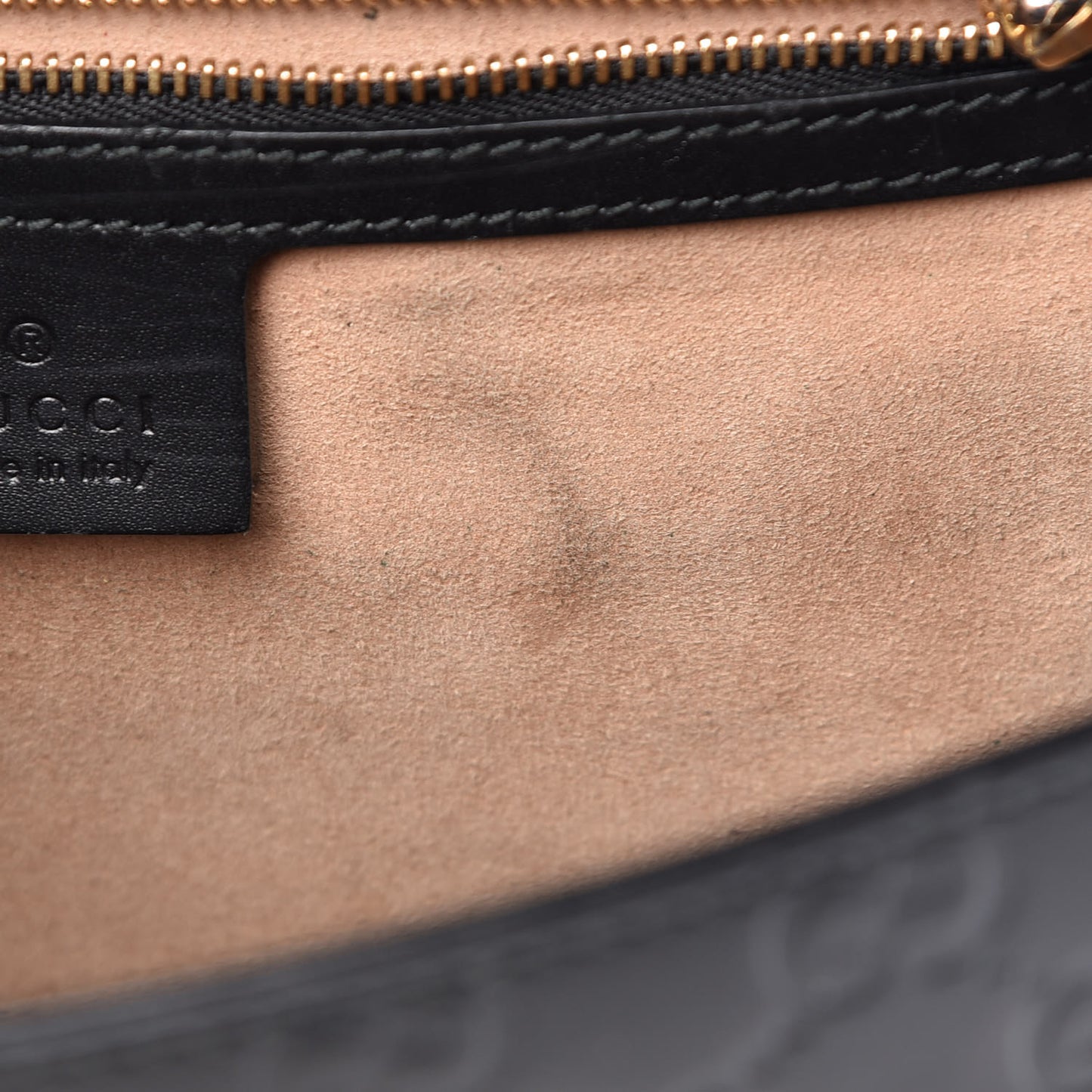 Guccissima Medium Padlock Shoulder Bag Black