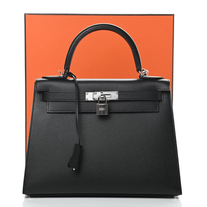 Hermes Epsom Kelly Sellier 28 Black 11 of 11