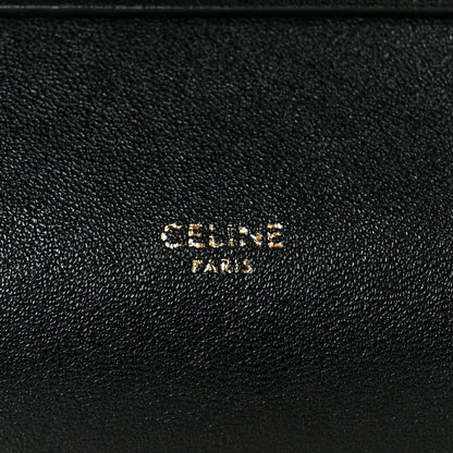 Celine Supple Shiny Lambskin Medium Smiling New Luggage Black 6 of 11