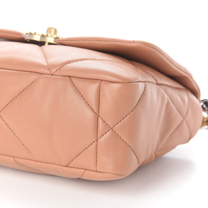 Chanel Lambskin Quilted Medium Chanel 19 Flap Brown 9 of 9