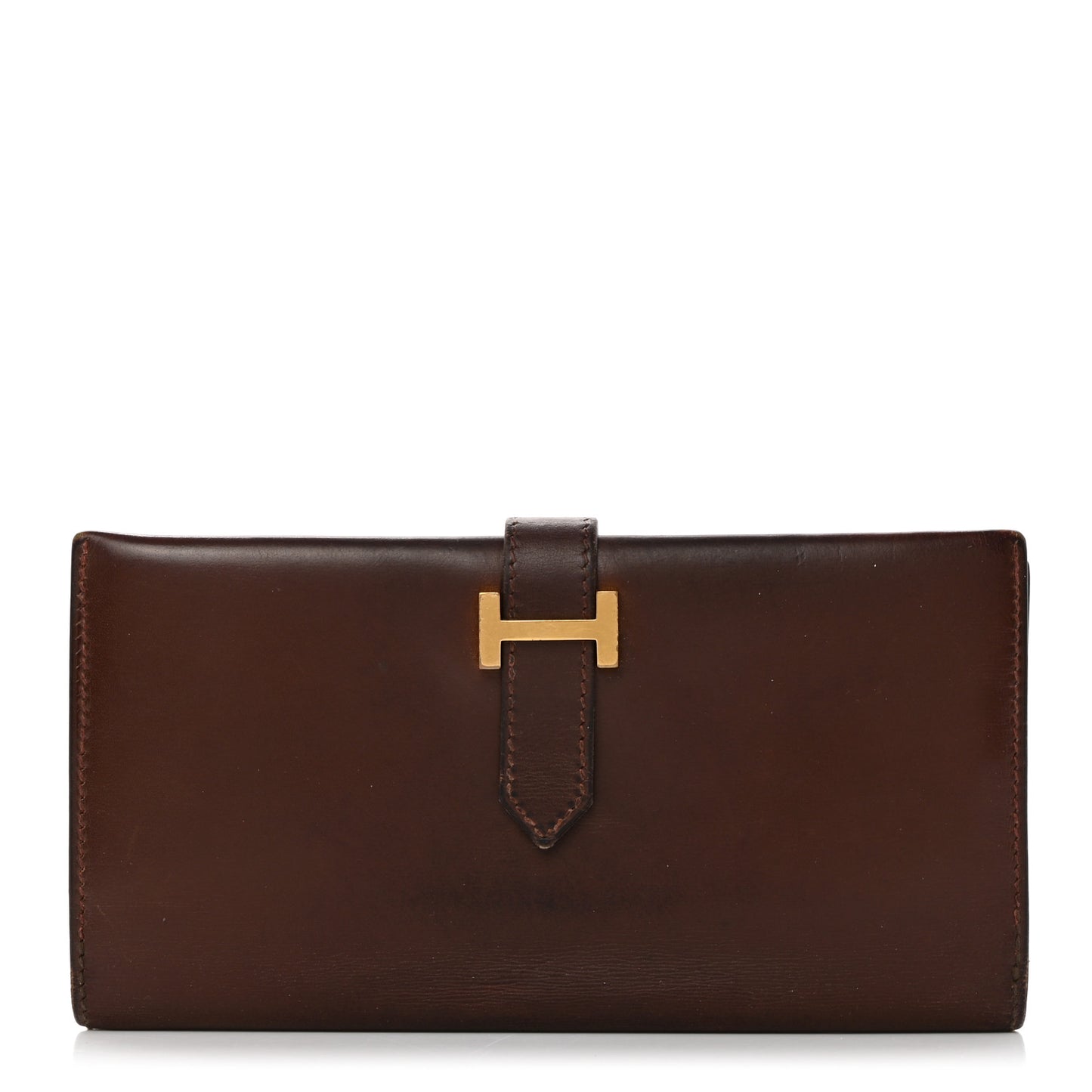 Box Bearn Gusset Wallet Havane