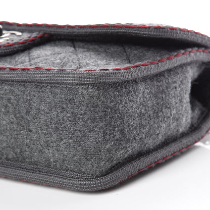 Chanel Wool Quilted Jumbo Edelweiss Single Flap Grey 9 of 9