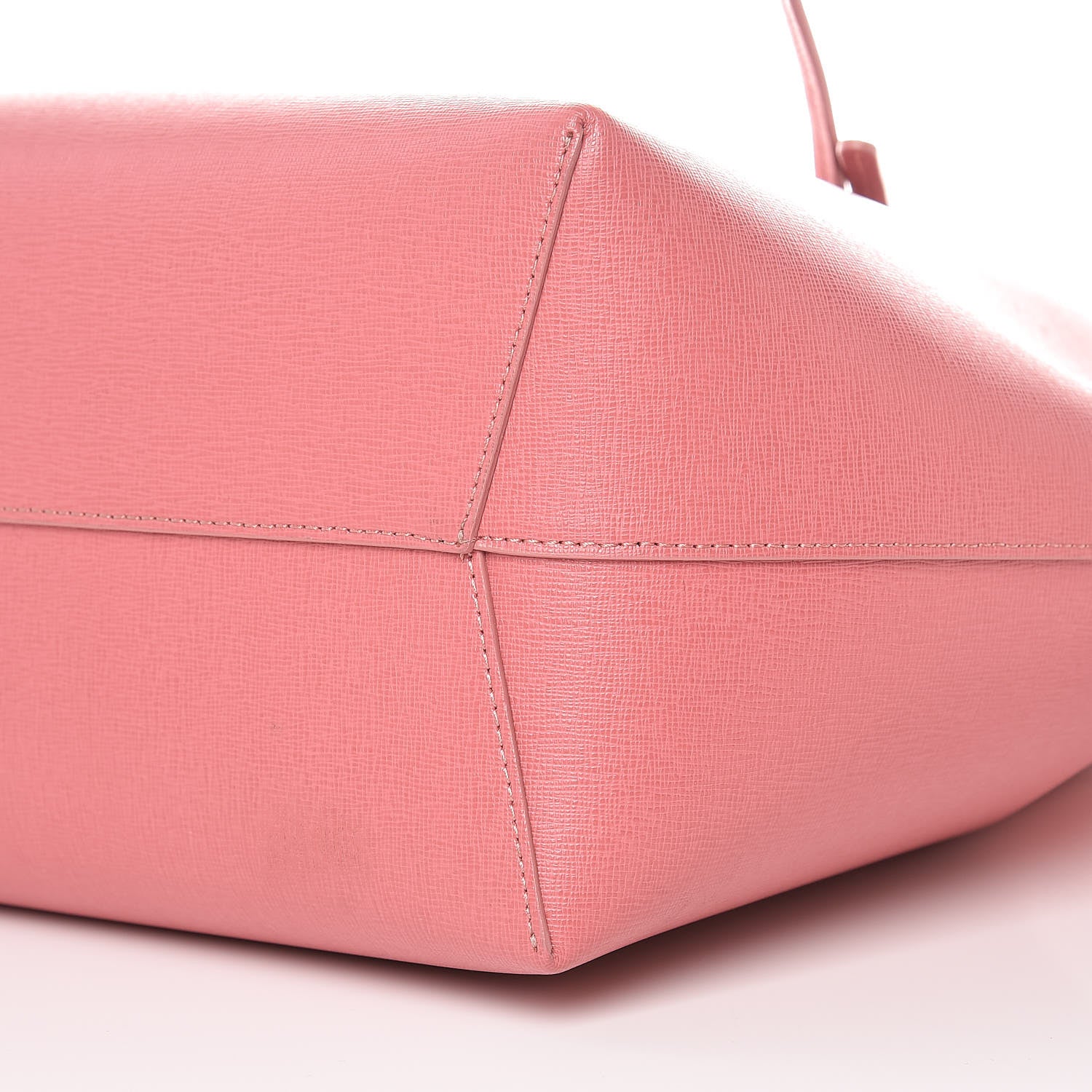 Mansur Gavriel Saffiano Bucket Bag Blush 11 of 12