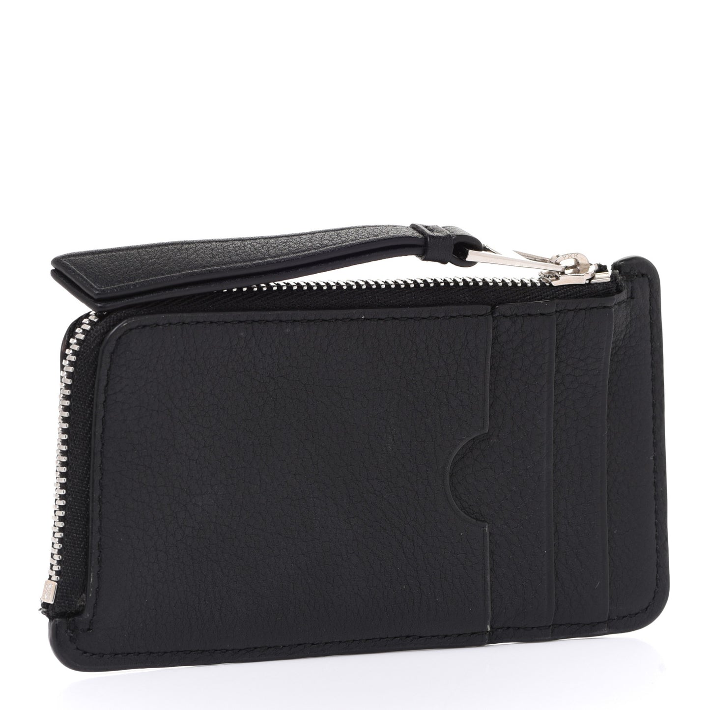 Calfskin Puzzle Colorblock Coin Card Holder Wild Rose Raspberry