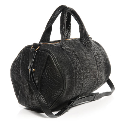 Alexander Wang Pebbled Lambskin Rocco Black Antique Brass Hardware 3 of 6