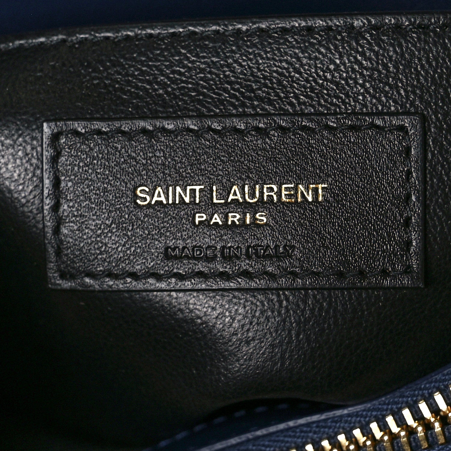 Saint Laurent Calfskin Y Quilted Monogram Small Loulou Chain Satchel Blue Charron 7 of 12