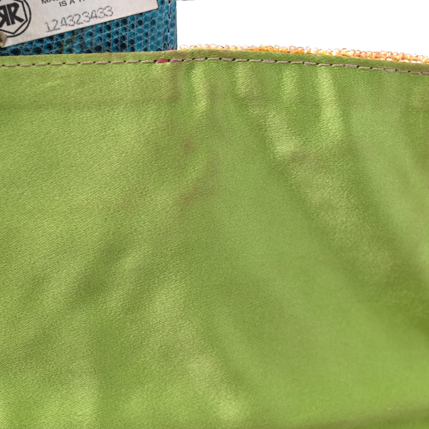 Fendi Lizard Beaded Baguette Multicolor 11 of 12