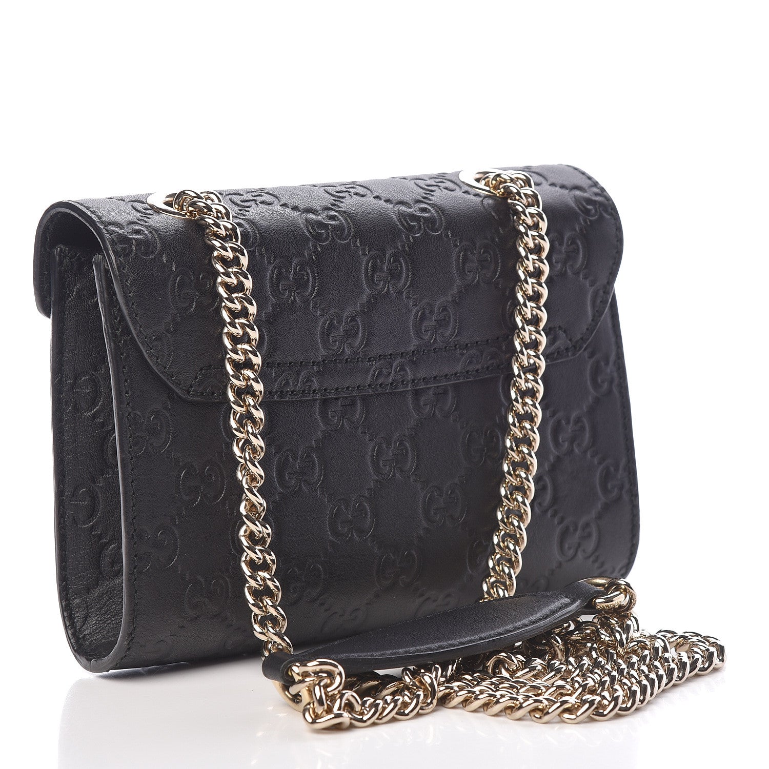 Gucci Guccissima Mini Emily Shoulder Bag Black 3 of 10
