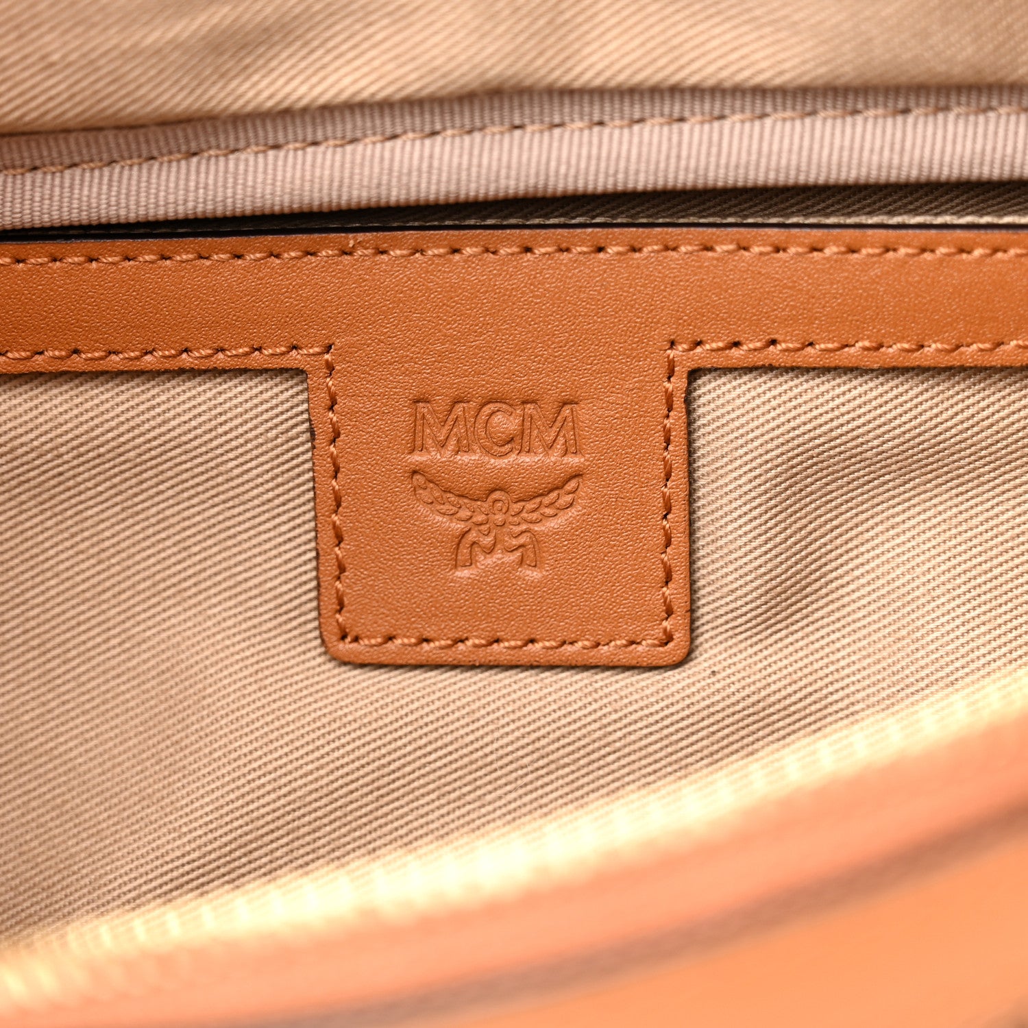 MCM Visetos Small Fusten Belt Bag Cognac 6 of 8