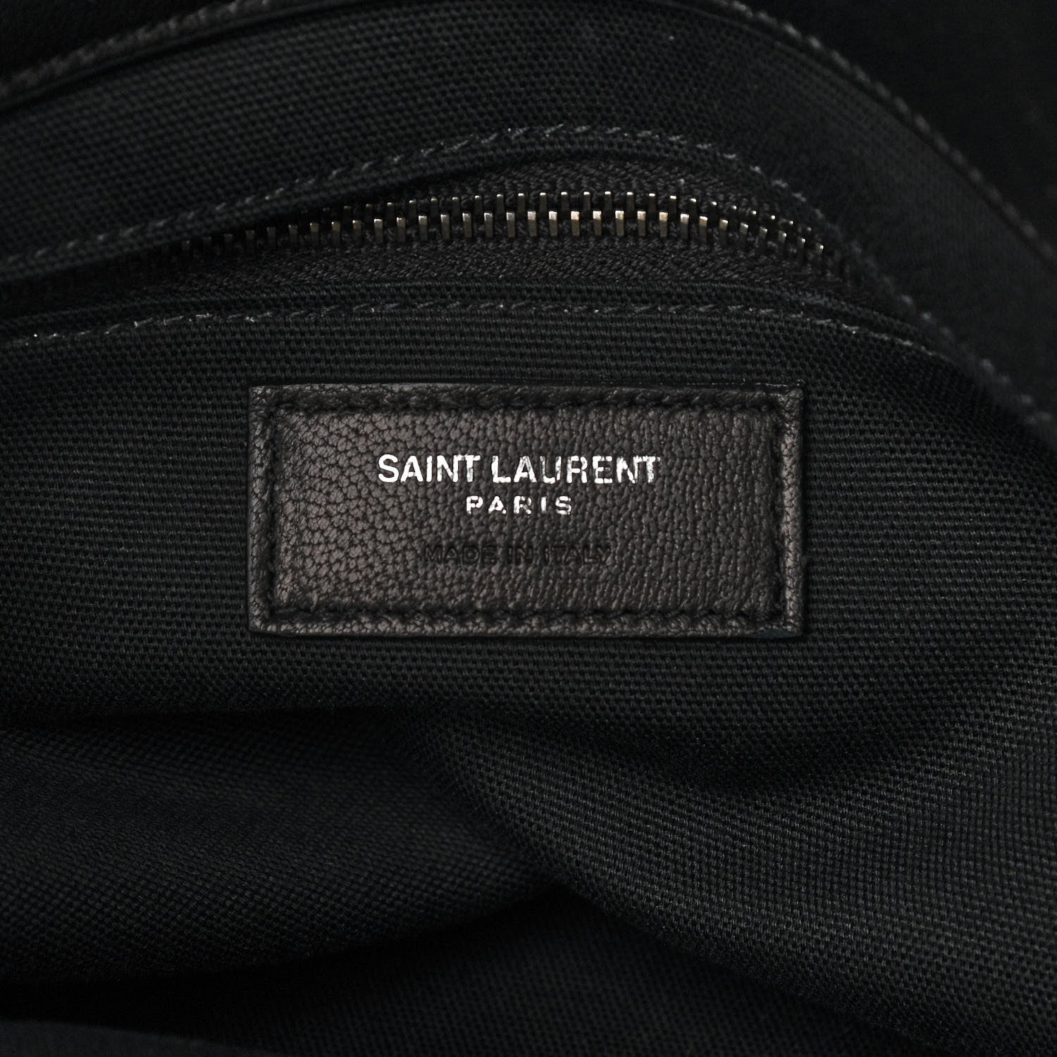 Saint Laurent Calfskin Panier Fringe Tote Black 6 of 11