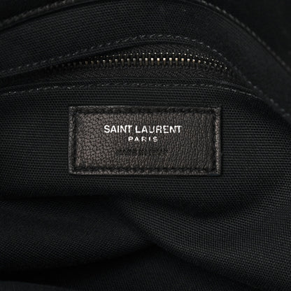 Saint Laurent Calfskin Panier Fringe Tote Black 6 of 11