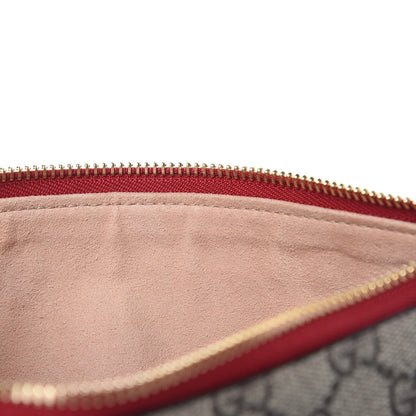 Gucci GG Supreme Monogram Kingsnake Heart Embroidered Chain Wrist Wallet Multicolor 9 of 9