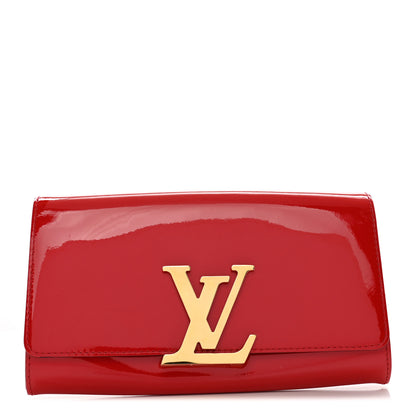 Louis Vuitton Patent Louise Clutch Cherry 1 of 10