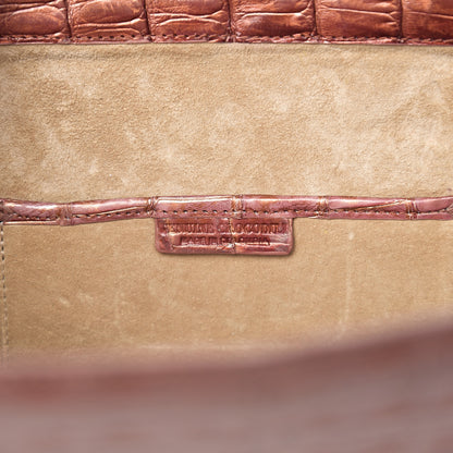 Nancy Gonzalez Metallic Crocodile Clutch 6 of 6