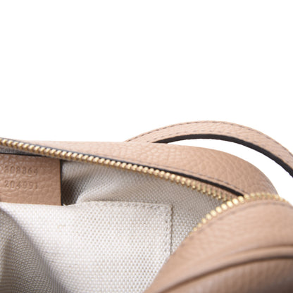 Gucci Pebbled Calfskin Small Soho Disco Bag Rose Beige 10 of 11