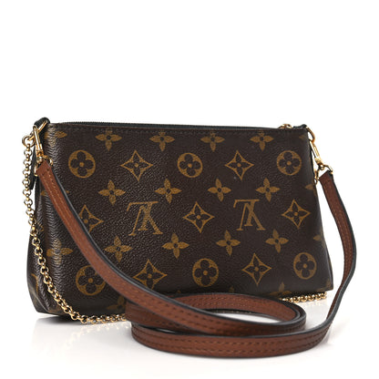 Louis Vuitton Monogram Pallas Clutch Black 2 of 9