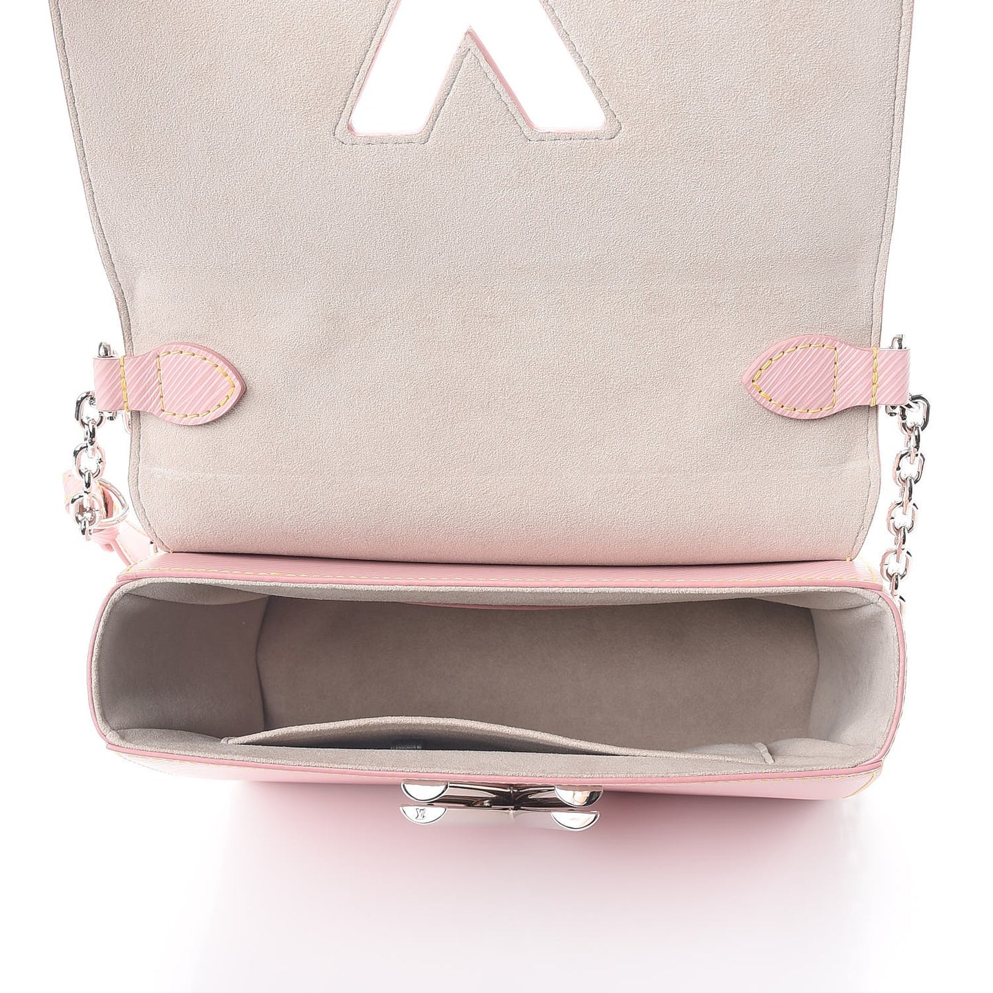 Epi Twist Shoulder Bag MM Rose Ballerine