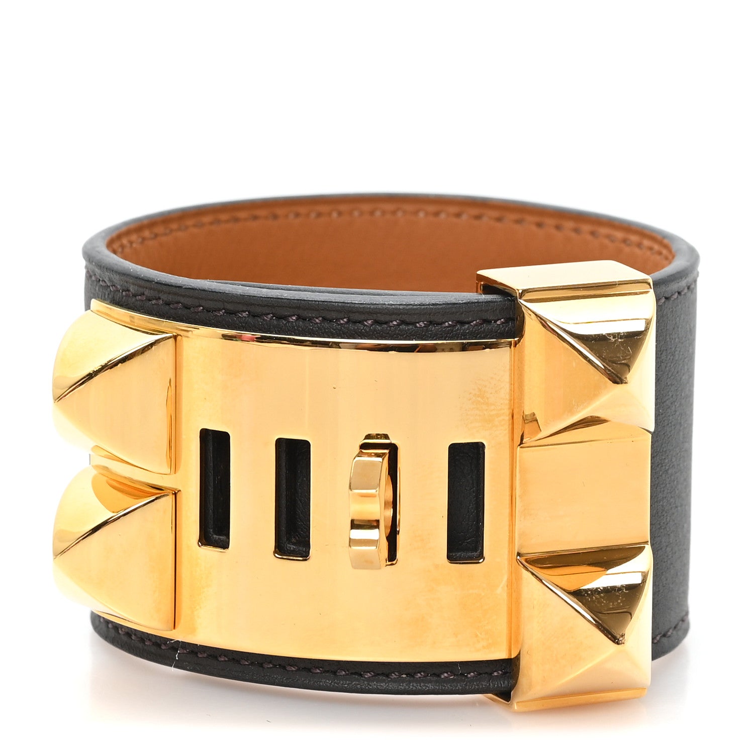 Hermes Swift Collier de Chien CDC Bracelet S Etain 3 of 5