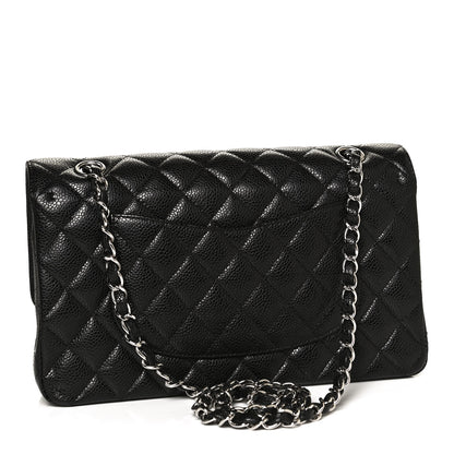 Chanel Caviar Quilted Medium Double Flap Black 3 of 12