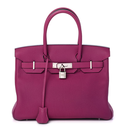Hermes Togo Birkin 30 Rose Pourpre 1 of 9