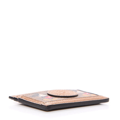 Gucci X DISNEY Mini Vintage GG Supreme Monogram Mickey Mouse Card Holder Beige Vintage Sun Oil 3 of 6