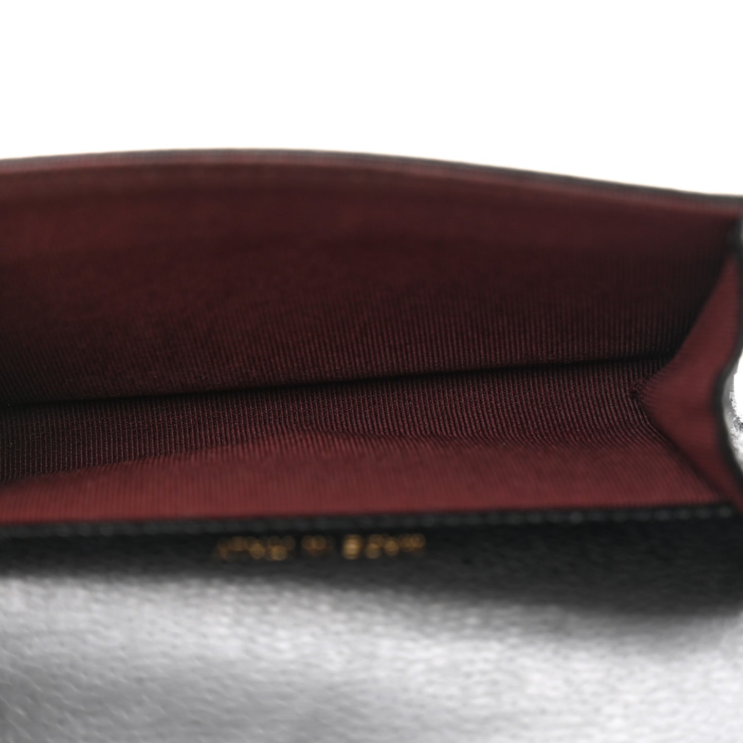 Caviar Quilted Flap Card Holder Wallet Black