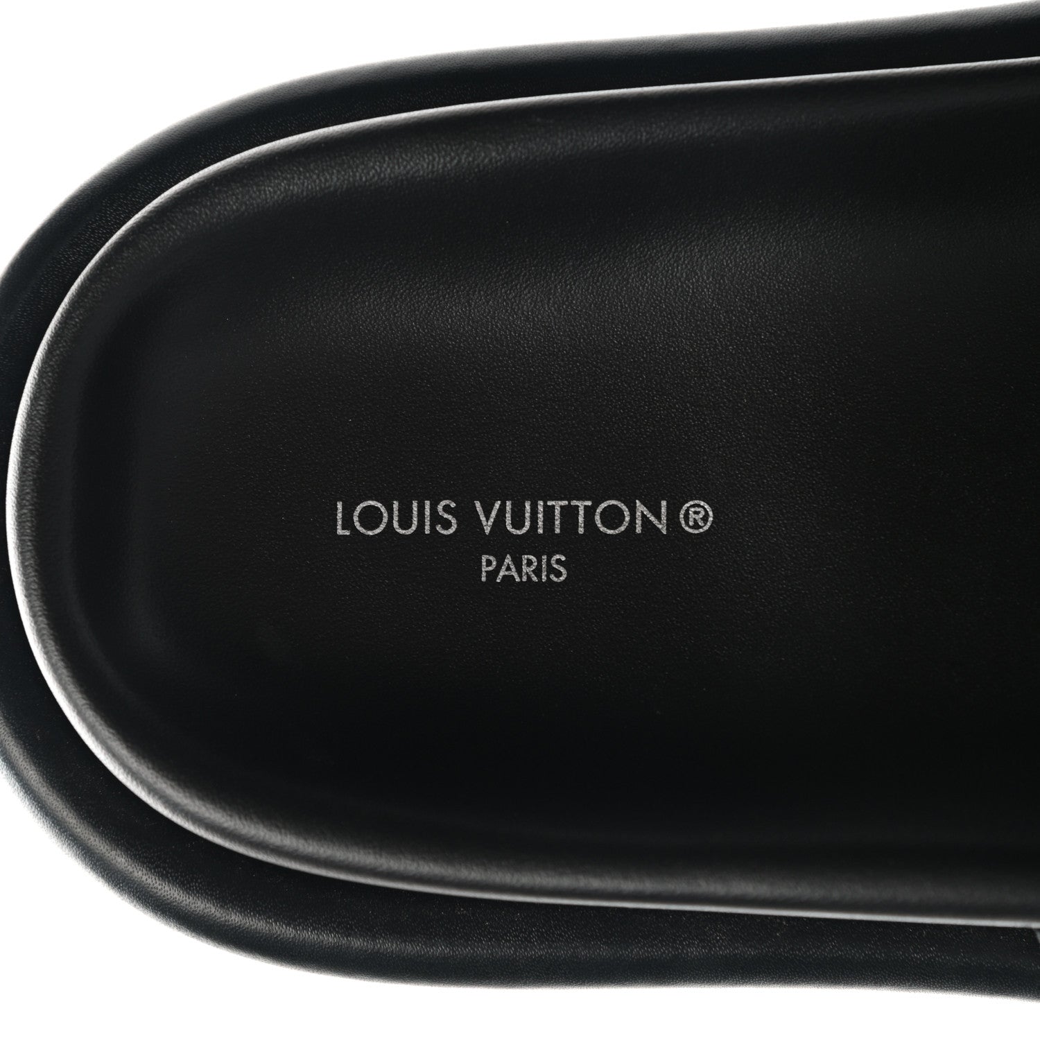Louis Vuitton Lambskin Embossed Monogram Pool Pillow Flat Comfort Mule 39 Black 7 of 8