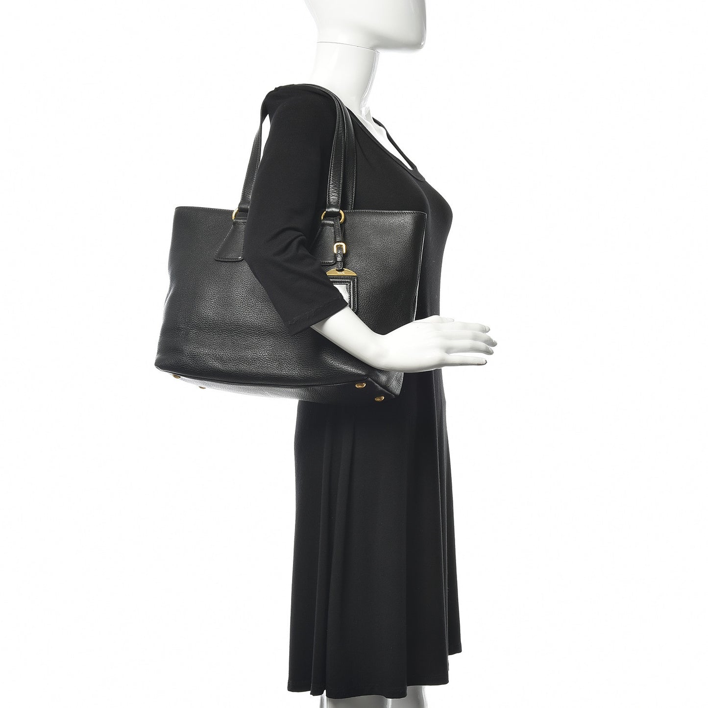 Vitello Phenix Tote Black