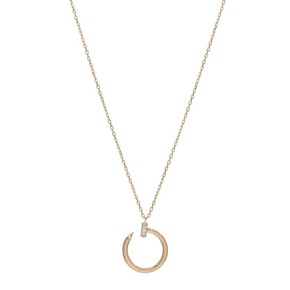 Cartier 18K Yellow Gold Diamond Juste Un Clou Pendant Necklace 1 of 5
