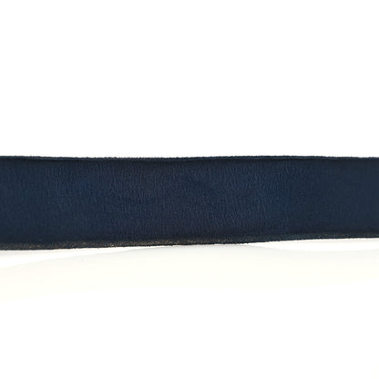 Gucci Cuoio Toscano Nickel Double Double G 40mm Belt 95 38 Blue 6 of 9