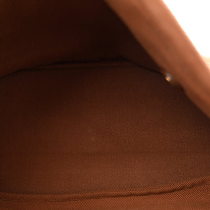 Saint Laurent Calfskin Canvas Medium Muse Two Brown 4 of 13