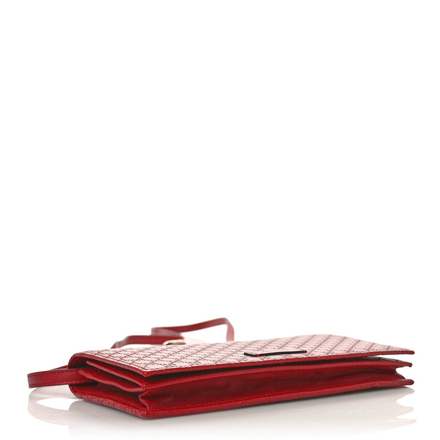 Microguccissima Crossbody Wallet Red