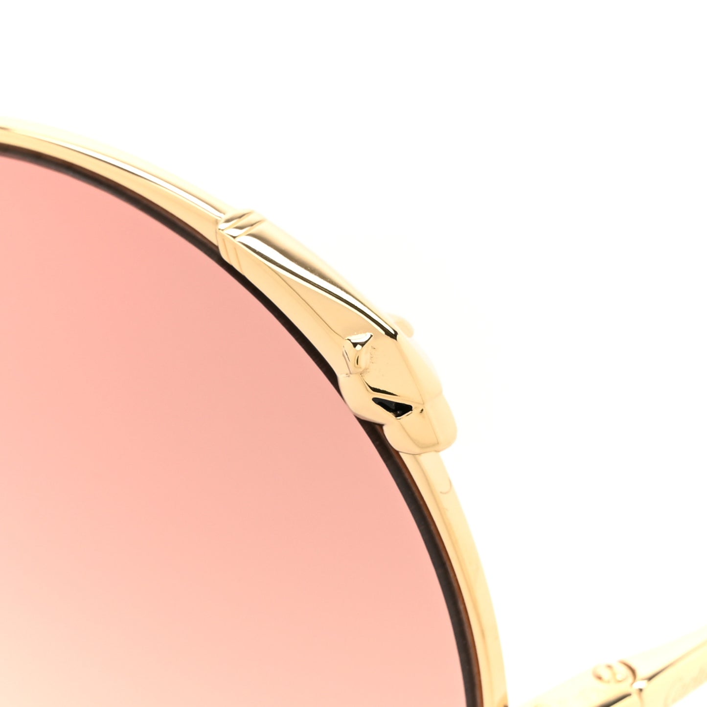 Panthere De Cartier Round Sunglasses CT0149S Gold Pink