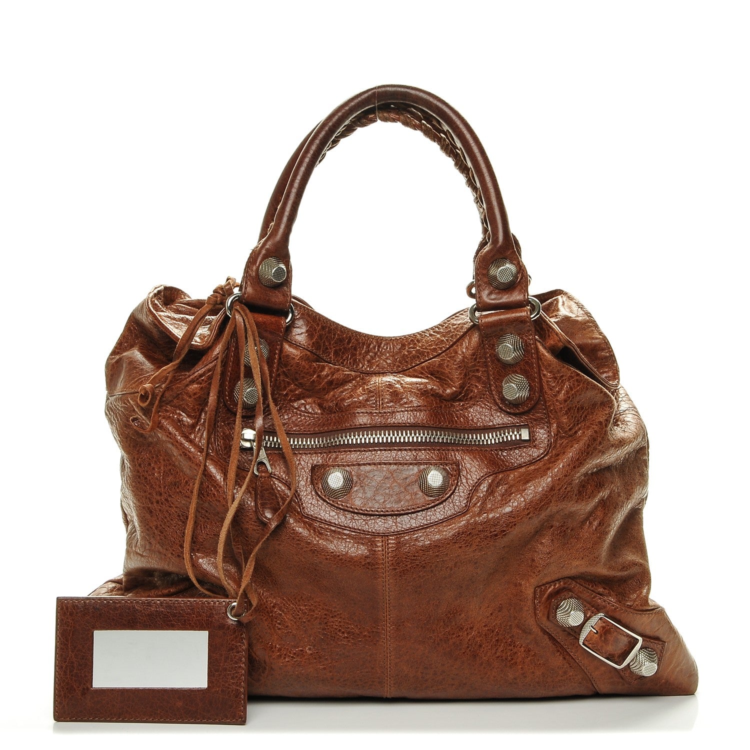 Balenciaga Agneau Giant 21 Silver Hardware Brief Sienna 1 of 7