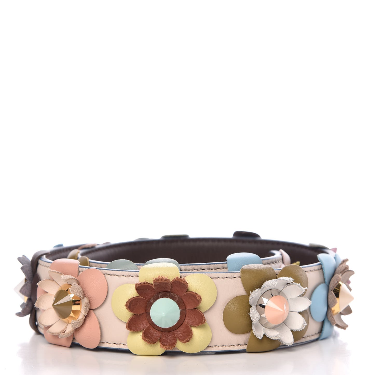 Vitello Dolce Flowerland Studded Strap You Camelia Moresco Multicolor