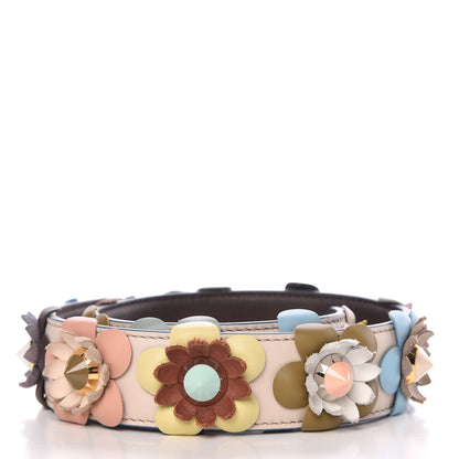 Fendi Vitello Dolce Flowerland Studded Strap You Camelia Moresco Multicolor 2 of 4