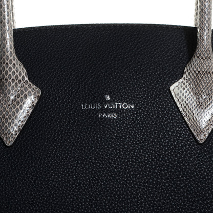 Louis Vuitton Veau Cachemire Watersnake Soft Lockit MM Black 10 of 10