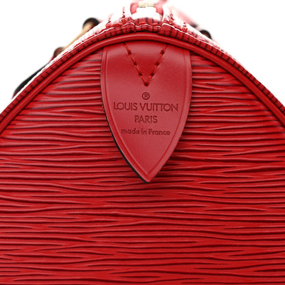 Louis Vuitton Epi Speedy 25 Castillan Red 6 of 12