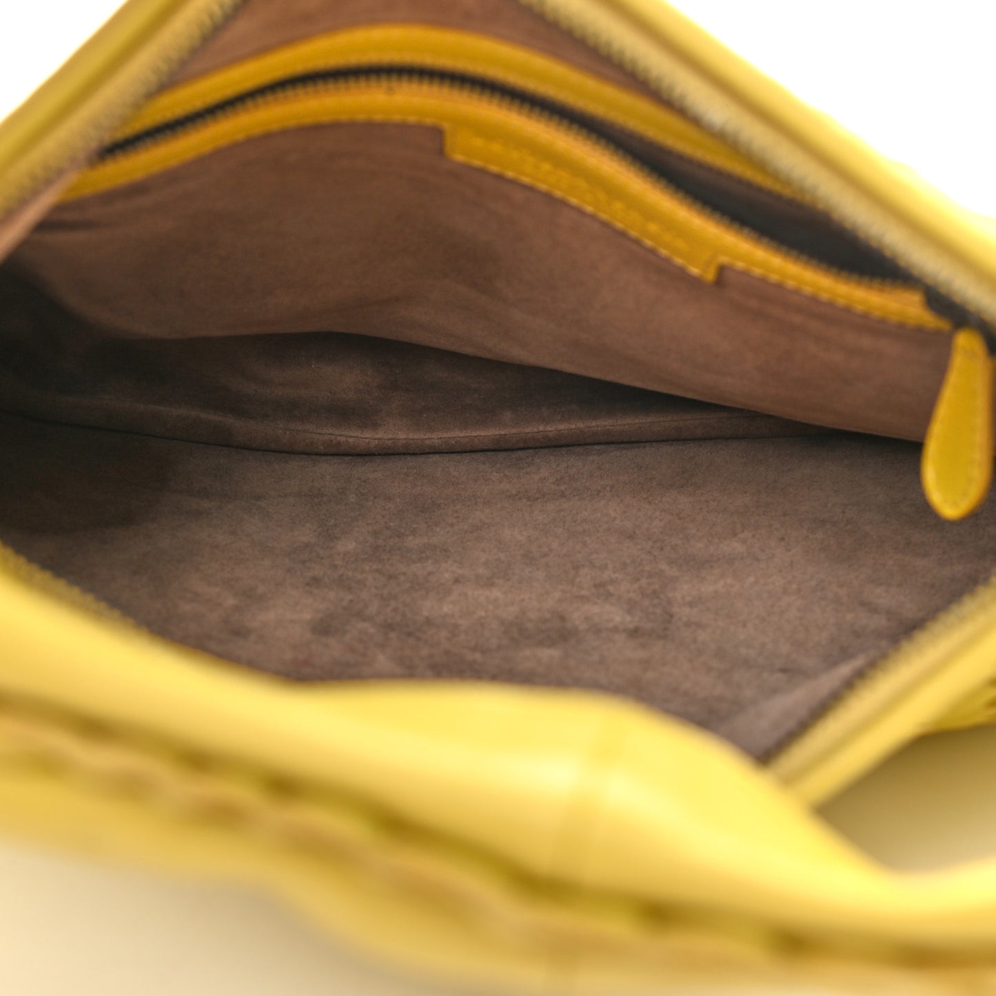 Nappa Intrecciato Medium Veneta Hobo Moutarde